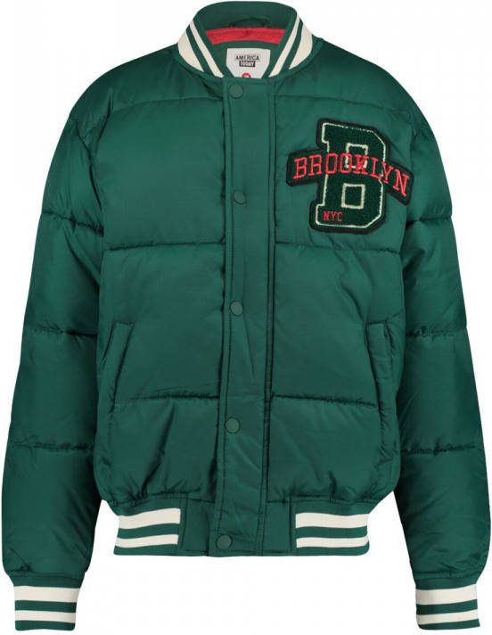 America Today Jongens Varsity Puffer Jacket Groen