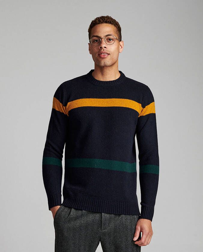 Anerkjendt Trui Akfebas Knit 9520219 S. Captain , Blauw, Heren