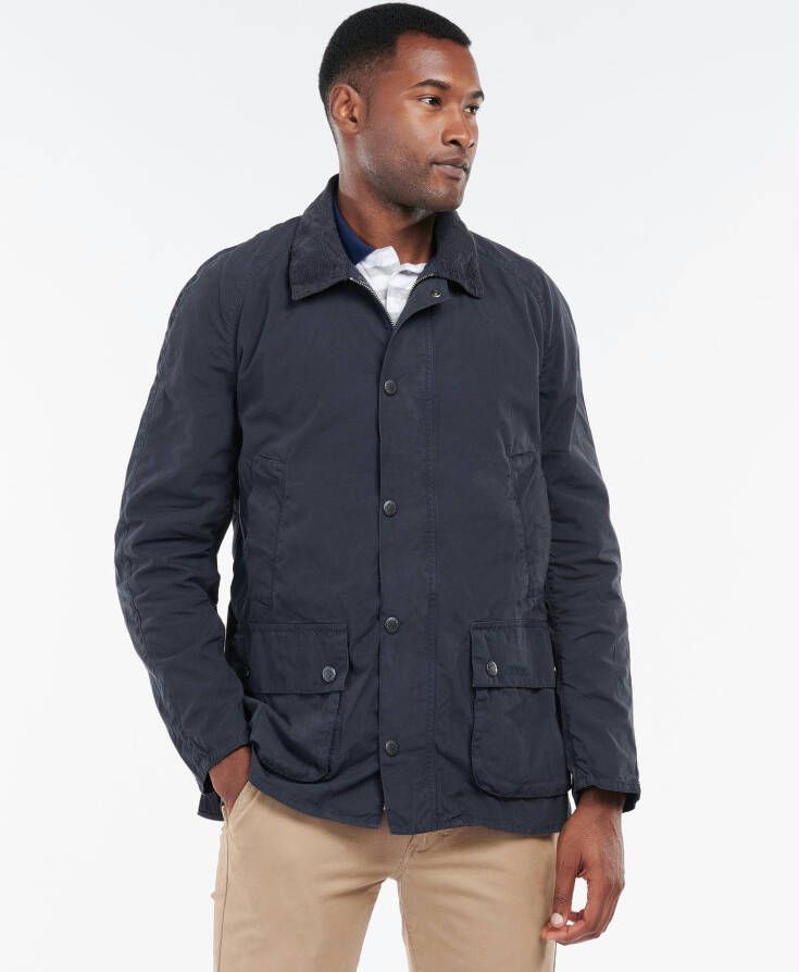 Barbour Giacca Ashby con fodera a quadri , Blauw, Heren