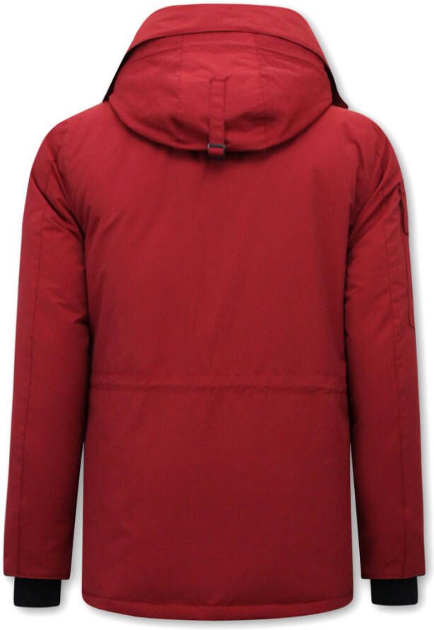 Beluomo Halflange winterjas met capuchon