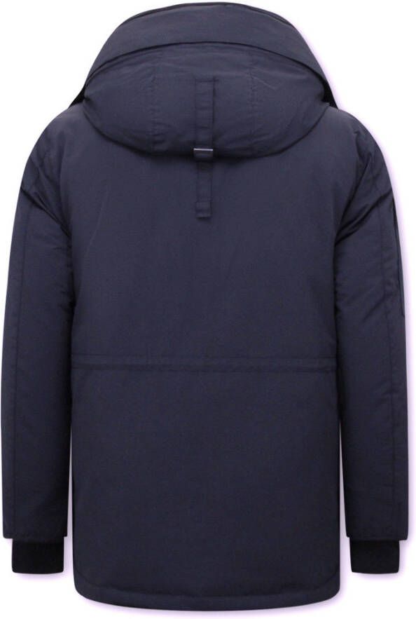 Beluomo Halflange winterjas met capuchon