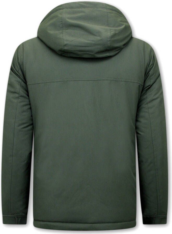 Beluomo Jas over je hoofd anorak winterjas