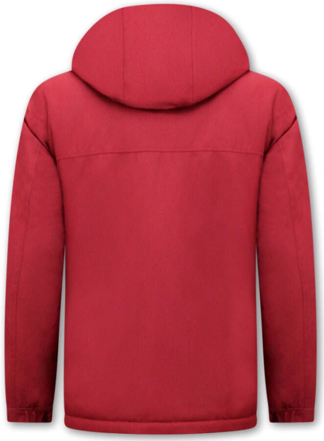 Beluomo Winterjas anorak voor over het hoofd