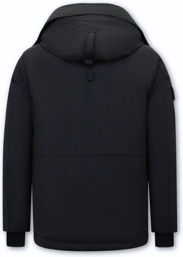 Beluomo Winterjas halflange met capuchon