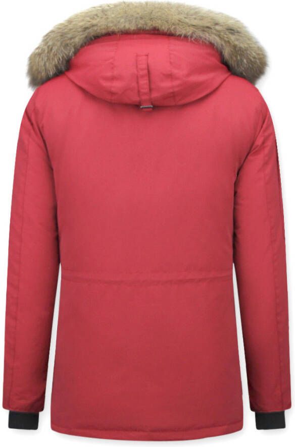 Parka Jas Beluomo Winterjas Met Bontkraag -