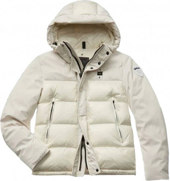 Blauer Gewatteerde jassen Beige Heren