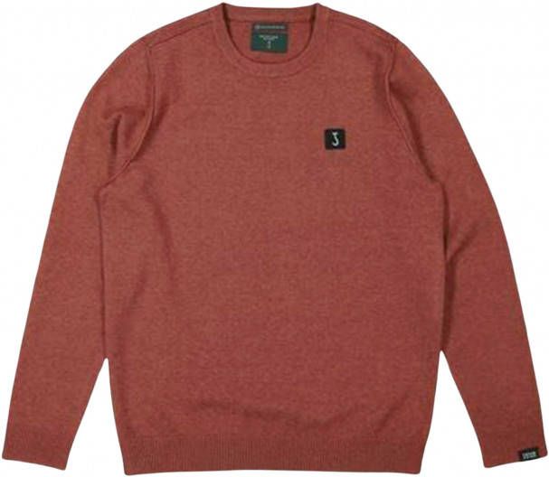 Butcher of Blue Slager van Blue Clifden Crew Polo Red , Bruin, Heren