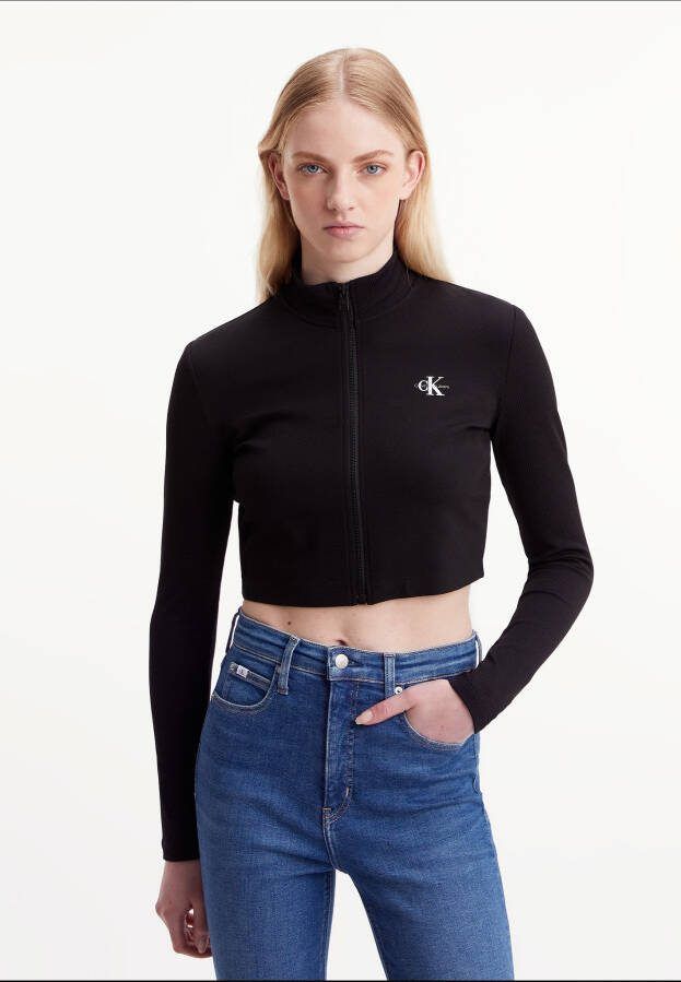 Calvin klein Korte Milano Zip thr J20J220285Beh Jeans, Zwart, Dames