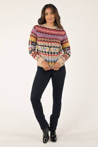 Born With Appetite blauw gemeleerd colbert