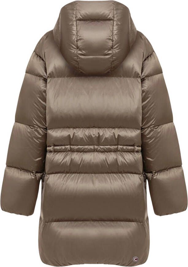 Colmar Supergevulde lange gezwollen downjack , Bruin, Dames