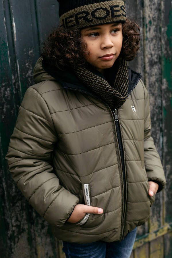 Common Heroes Reversible jas zwart/khaki voor jongens in de kleur