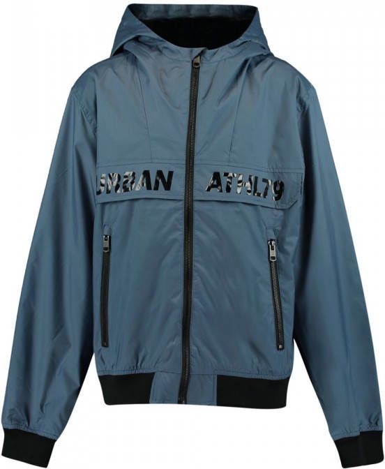 CoolCat Junior zomerjas Jules CB met tekst grijsblauw