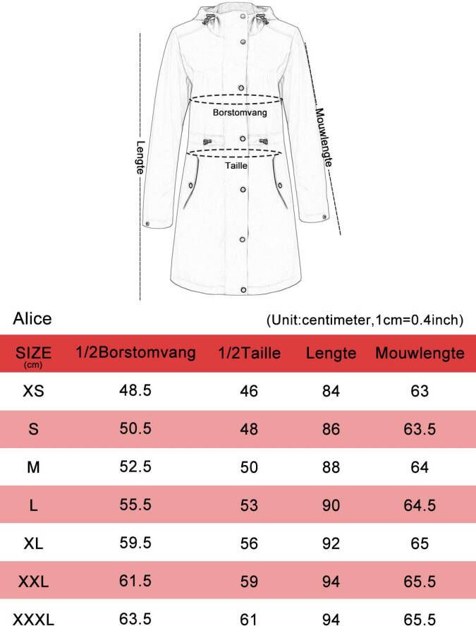 Dingy Weather PU regenjas dames lang jas regenpak Alice
