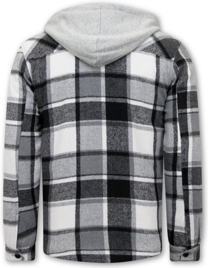 Enos Houthakkers jas met teddy wool bruin