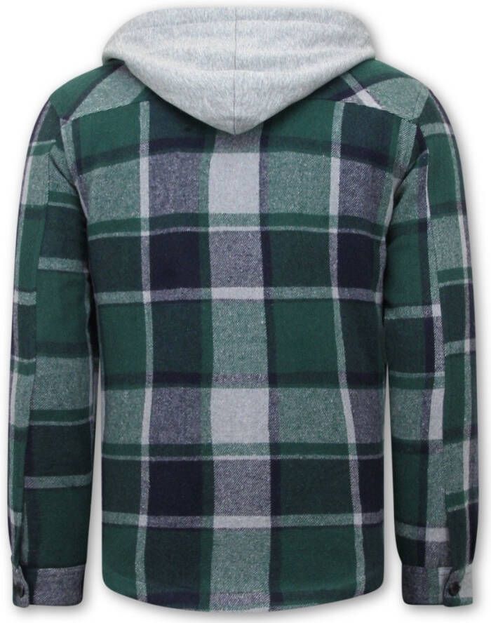 Enos Houthakkers vest met capuchon groen