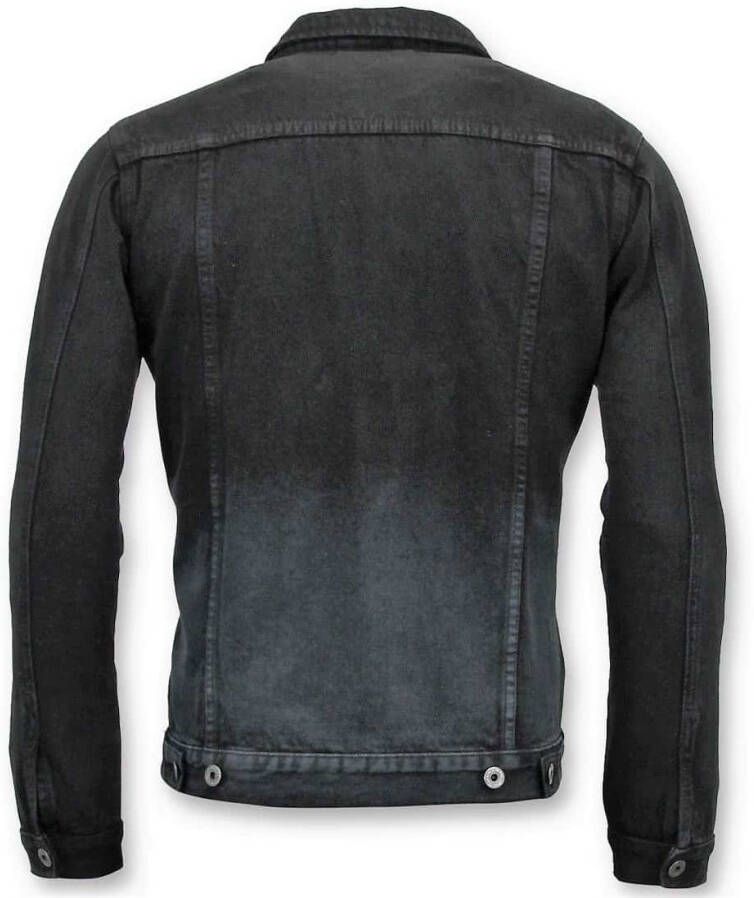 Enos Spijkerjack Denim , Zwart, Heren