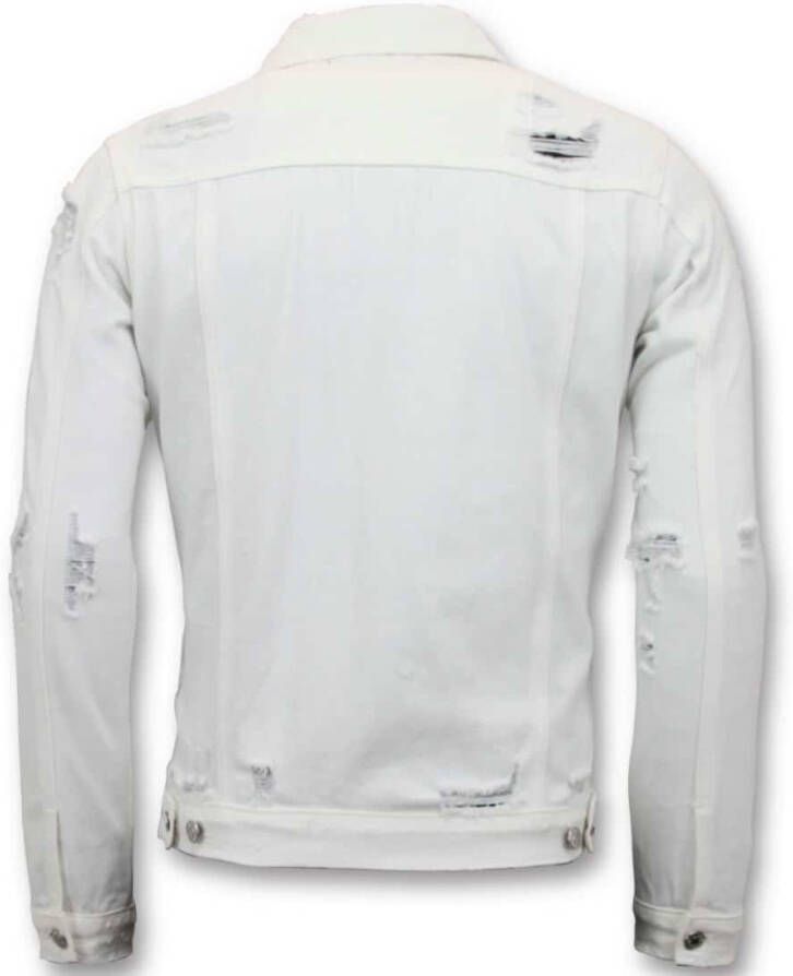 Enos Spijkerjassen Wit Heren