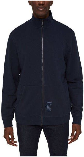 ESPRIT Men Casual sweatvest met logo blue