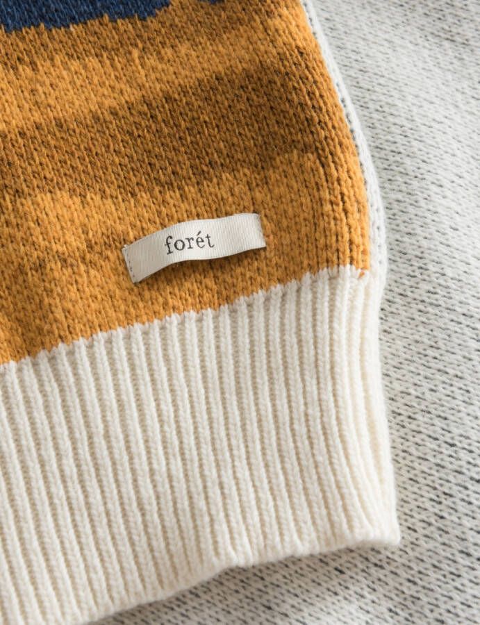 Forét Ronde hals gekweek , Beige, Heren