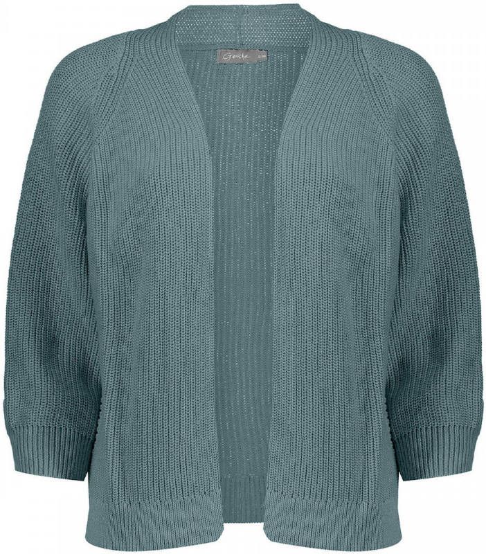 Geisha Vest Openvallend , Groen, Dames