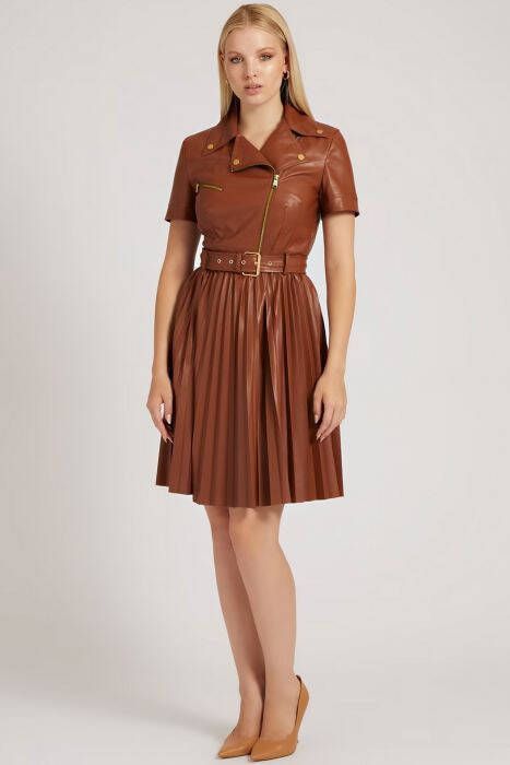 Guess Jurk In Nep Leer