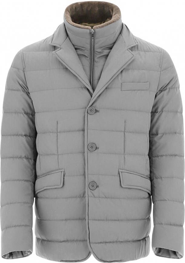 Herno Gewatteerde jassen Grijs Heren