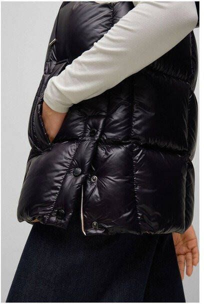 Hugo Boss Padriani gewatteerde bodywarmer met capuchon