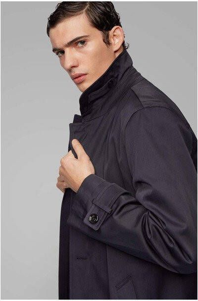 Hugo Boss Jas met enkele rij knopen , Zwart, Heren
