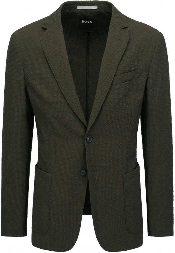 Boss Slim Fit Colbert Hanry , Groen, Heren