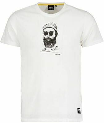 Icepeak regular fit T shirt Akutan met printopdruk wit