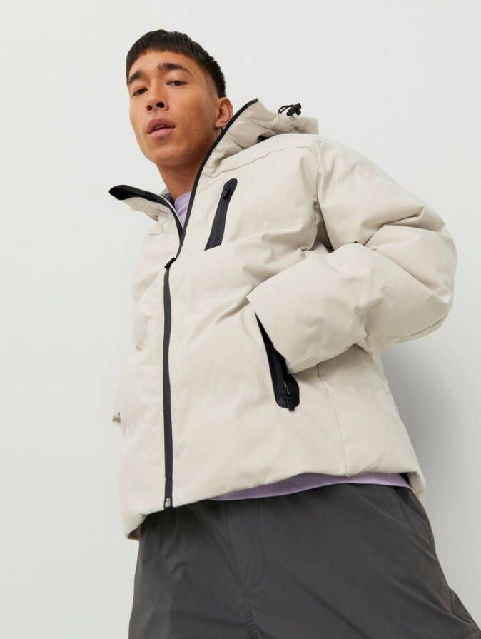 jack & jones Gewatteerde jas capuchon