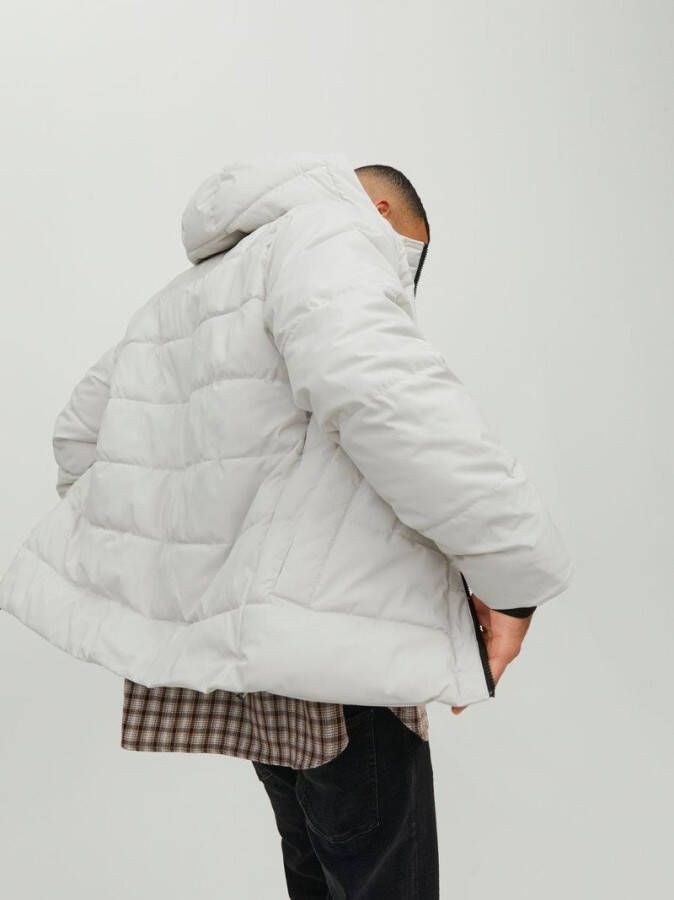 jack & jones Gewatteerde jas capuchon met logo