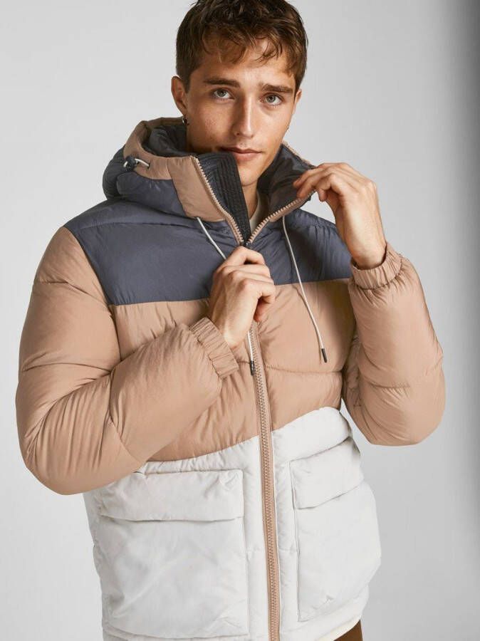 jack & jones Gewatteerde jas colourblock