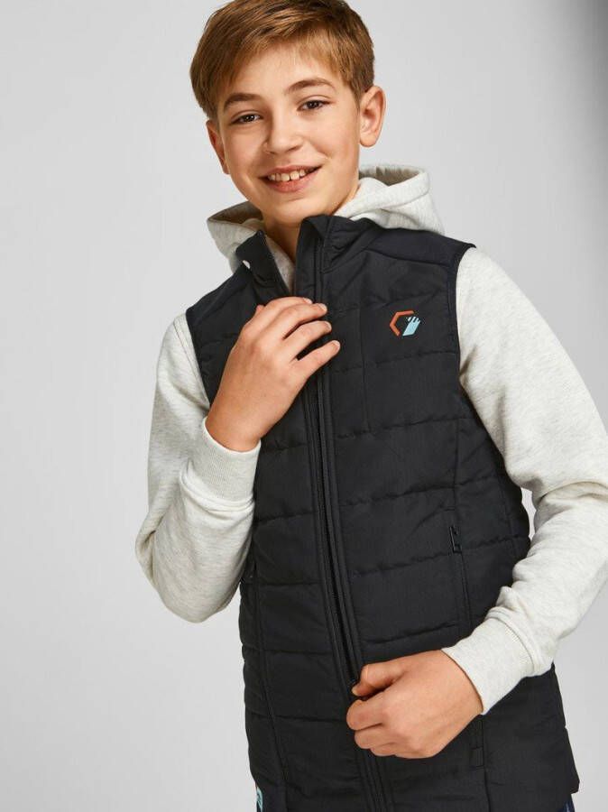 JACK & JONES JUNIOR bodywarmer JCOLOGAN zwart