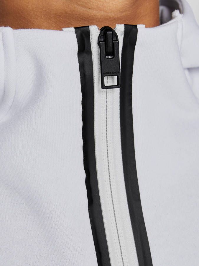 JACK & JONES JUNIOR hoodie JCOSPRING met logo wit
