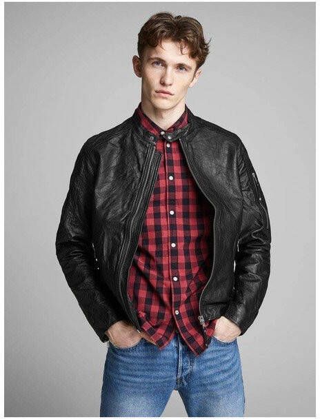 Jack & Jones Premium Richard leren jas