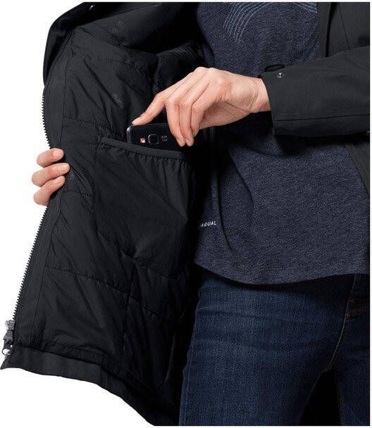 Jack Wolfskin Madison Avenue Parka Dames Donkergrijs