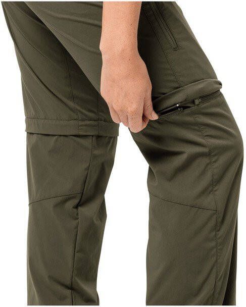 Jack Wolfskin Activate Light Zip Off Afritsbroek Dames Donkergroen/Middenkaki