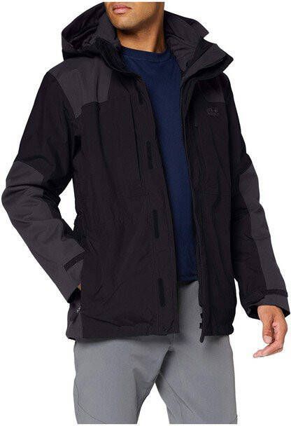 Jack Wolfskin Thorvald 3 in 1 Jas Zwart