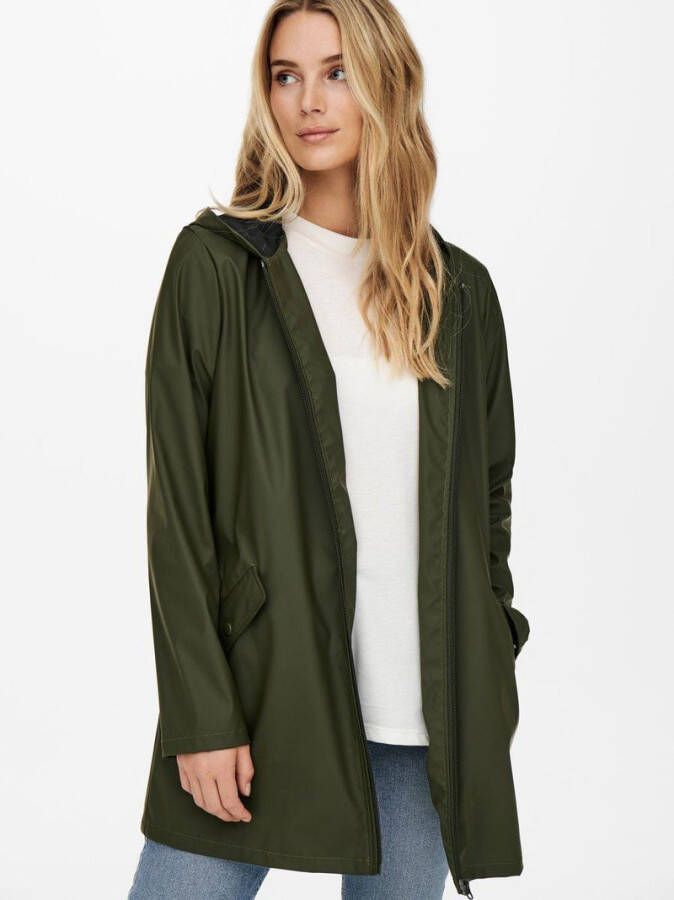 Jacqueline de Yong Impermeable CON Capucha 15241365 , Groen, Dames