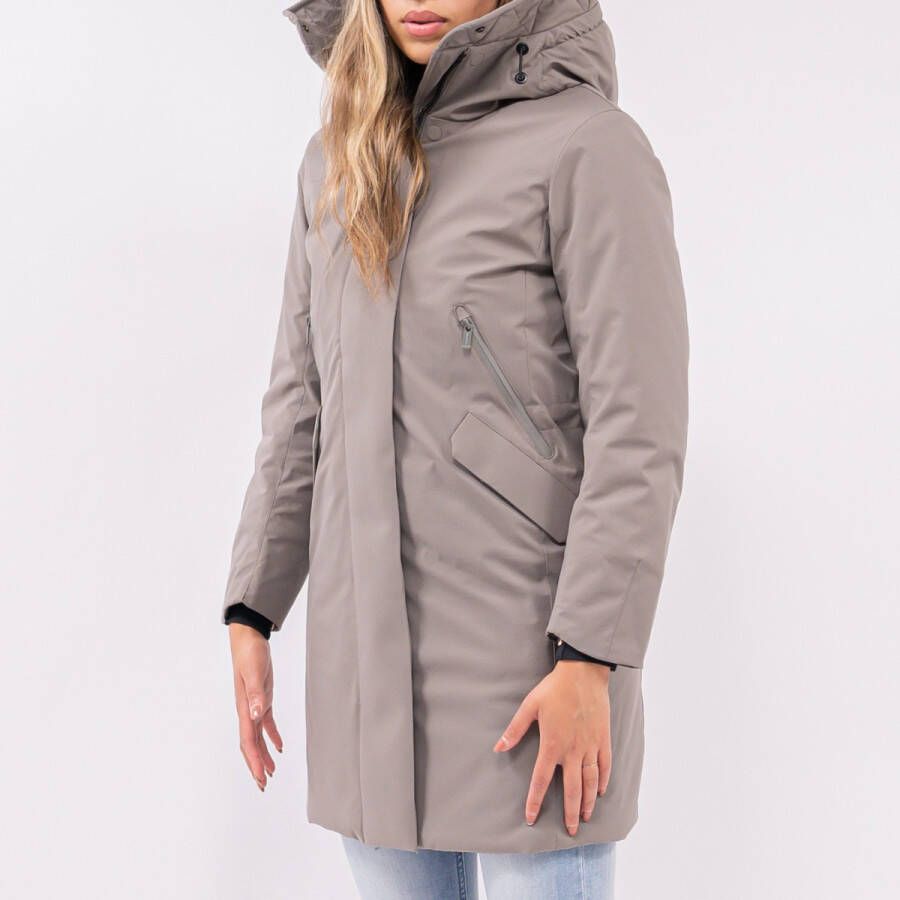 Krakatau Mercury parka lichtgroen Qw384 , Grijs, Dames