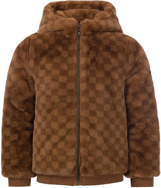 Looxs Revolution Bomberjas van imitatiebont voor meisjes in de kleur