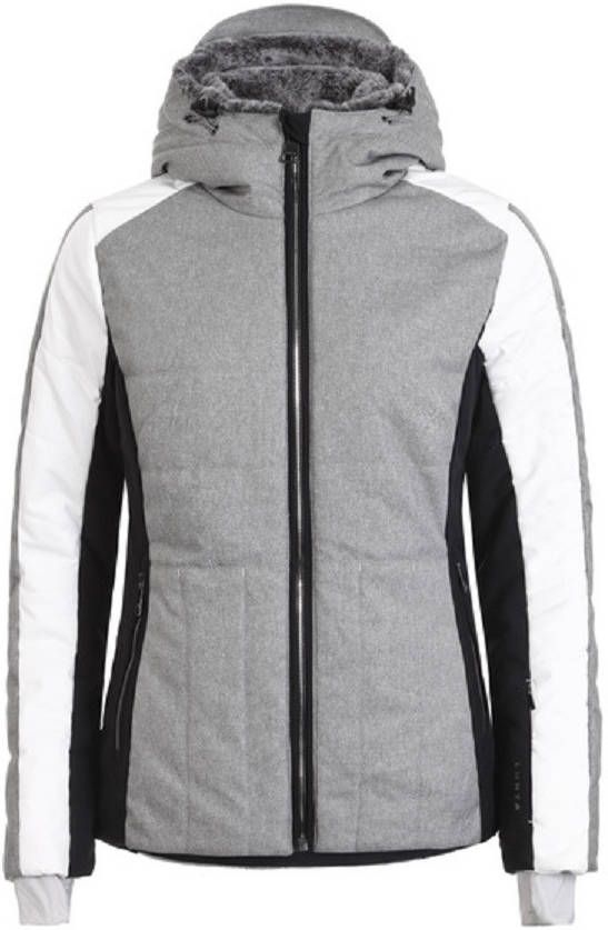 Luhta ski jack Ennys wit/lichtgrijs