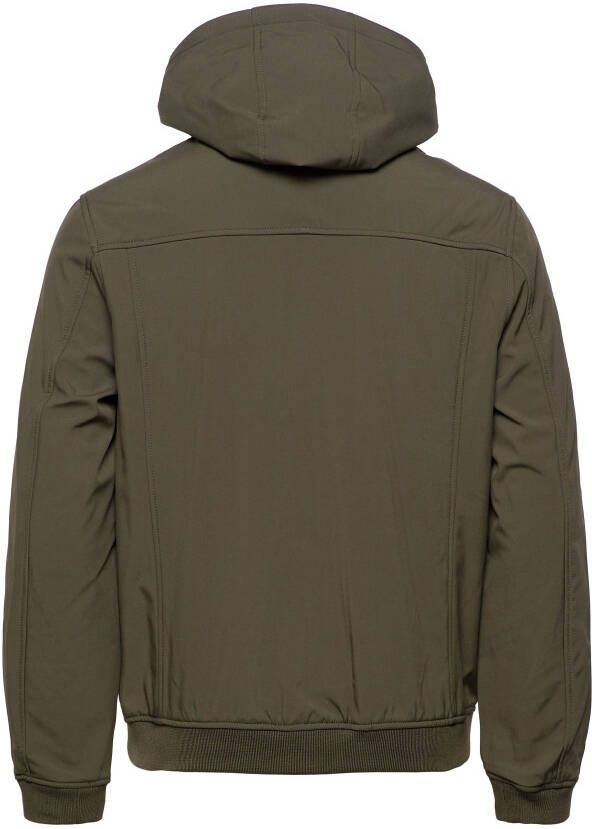 Lyle & Scott Softshell jack met capuchon en steekzakken