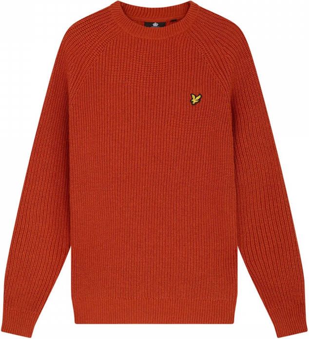 Lyle Sweater, Scott Kn1701V W701 Oranje Kledingmaten L , Oranje, Heren