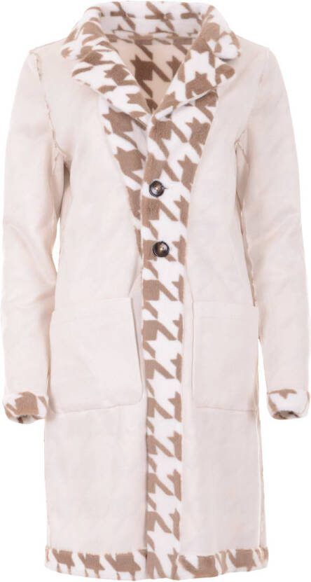 Maicazz JAS Varzo Fa22.10.202 2208 Offwhite Houndtooth , Wit, Dames