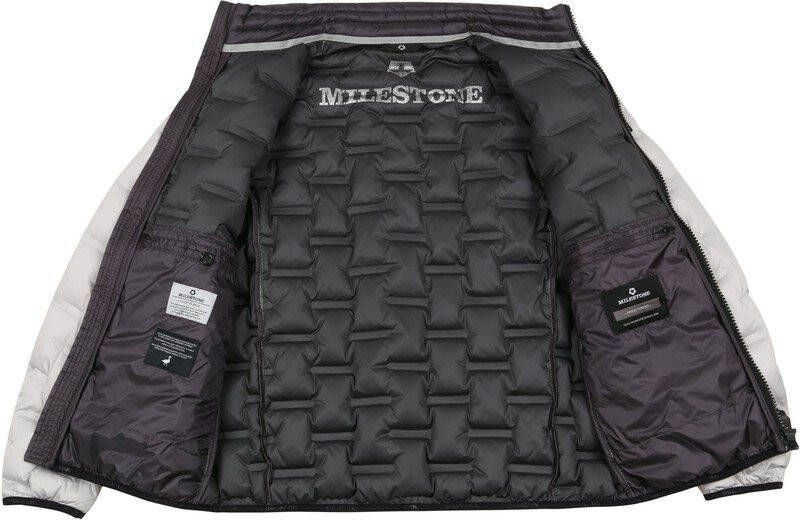Milestone Mijlpaal Salvio Jas Off White , Wit, Heren