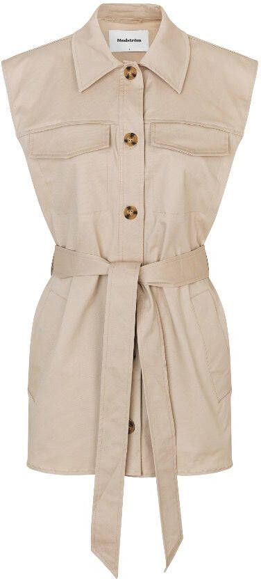 Modströ, m Oakvillemd gilet met strikceintuur
