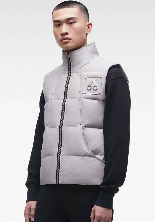 Moose Knuckles bodywarmer grijs M32Mv474 1019 montreal vest , Grijs, Heren