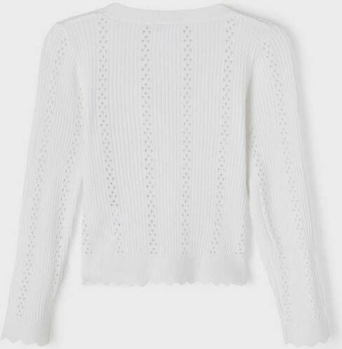 name it Gebreid vest gaatjes patroon